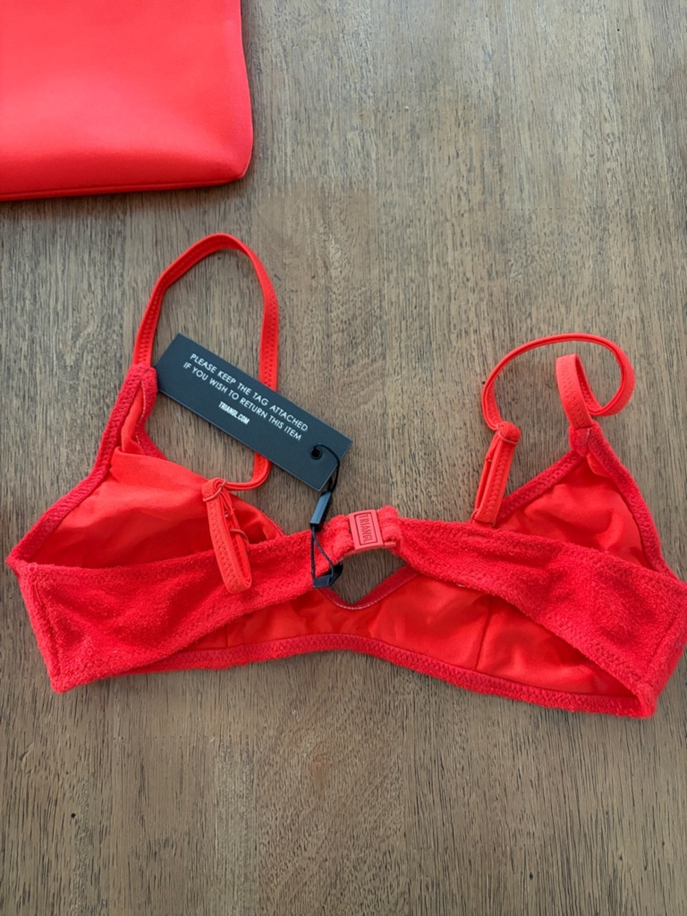 New Triangl MAIA Cerise Terry set - Picture 3 of 10